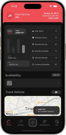 Auttom App Main View